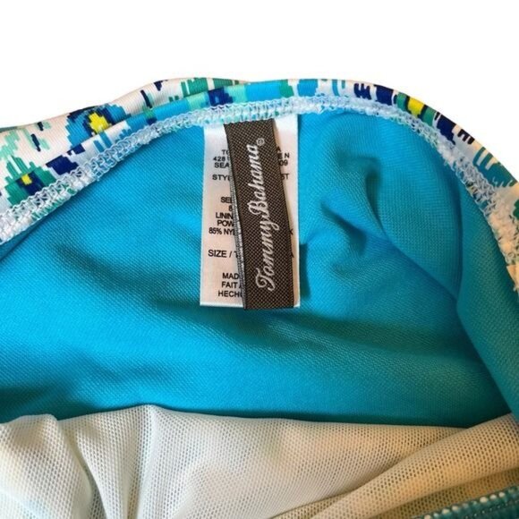 TOMMY BAHAMA Sz Small Ikat 2 Piece Tankini Adj Strap Bikini Swim‎ Bathing Suit - Picture 7 of 14